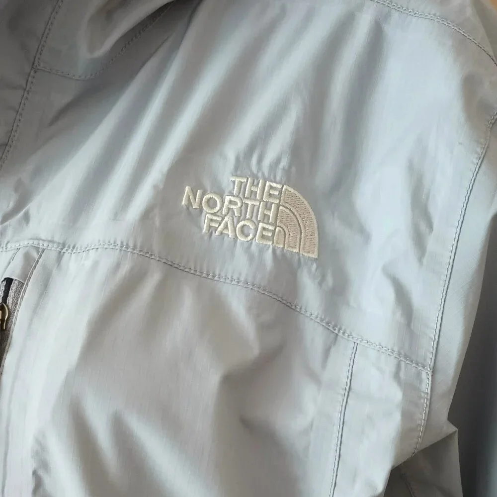 North Face Hooded Windbreaker SP Blue Gray Waterproof Outdoor Jacket